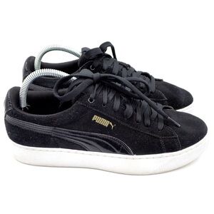 Puma Vikky Skate Platform Shoes Women’s Size 9.5 Black Sneakers